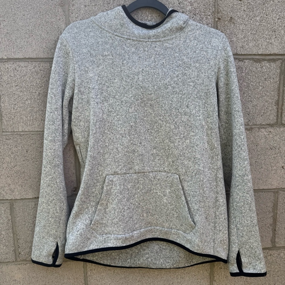 Nike Cozy Heather Gray Pullover Sweater with Pocket
